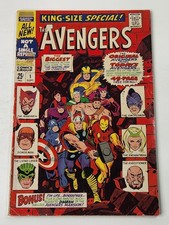 Avengers Annual 1 Marvel 1st Team-Up Original & New Avengers Silver Age 1967 picture