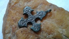 ANTIQUE VIKING-AGE c.1100s NOVGOROD TYPE CROSS with NORSE 