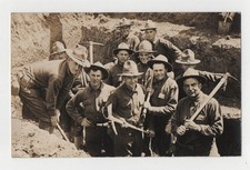 WWI Camp Fremont CA Real Photo Postcard RPPC Trench Warfare Training 1918 AZO picture
