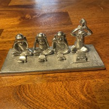 Jac Zagoory Write No Evil Pen Holder Made In USA See, Hear, Speak, Write No Evil picture