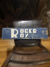 VINTAGE ROGER ROY JEWELER APPALACHIAN MOUNTAINS WOOD SIGN Double-Sided picture