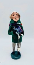 Vintage 1981 Byers Choice Caroler Man Bumpy Base Christmas Figure w Sheet Music picture