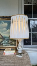 Vintage Hollywood Regency Table Lamp with Italian Marble Base picture