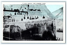 c1940's A Late Arrival Two Harbors Minnesota MN Vintage Unposted Postcard picture