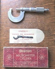 Starrett No. 231 Outside Micrometer 0-1
