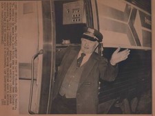 1980 Harold J. McCraw Chicago railroad conductor Rare Original Press Photo picture