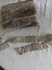 Vintage Antique Victorian Edwardian Silver Fringe Trim picture