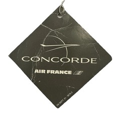1991 Air France Concorde Airplane Supersonic Jet Paris D/S Luggage Tag picture
