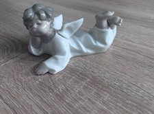 Vintage Lladro #4541 Angel Laying Down Porcelain 1965-1970  picture