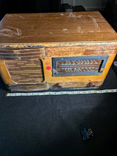 Admiral Vintage Wooden Tube Radio Wood Cabinet Tabletop Style.  Untested picture