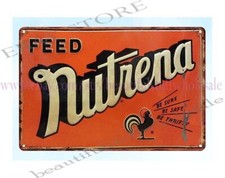 1951 Nutrena Feed farm country living decor farm barn livestock metal tin sign picture