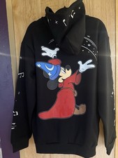 CAKEWORTHY DISNEY FANTASIA SORCERER MICKEY MOUSE GLOW HOODIE SWEATSHIRT L NWT picture