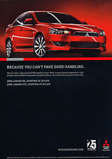 2008 Mitsubishi Lancer - DE and GTS   - Original Advertisement Car Print Ad J329 picture