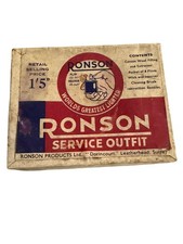 Vintage 1940s Ronson Lighter Service Outfit Kit U.S. Army Quartermaster Flints picture