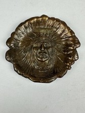 Vintage Native American Indian Chief Grand Canyon Souvenir Pin Tray picture