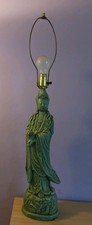 Vintage Quan Yin Goddess Table Lamp 19.5