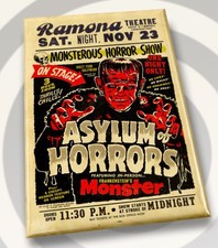 Asylum Of Horrors,Frankenstein Monster. All On A 2”x3”Fridge Magnet. picture