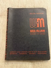 Vintage 1970s Weil-McLain Master Boiler Catalog Binder Baseboard Asbestos 25pc picture