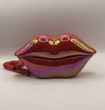 1990s Style Iridescent Pink Lips Shaped Corded Old School Telephone New No Box picture