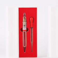 MAJOHN M2 Transparent Dropper Fountain Pen Extra Fine Nib 0.5/0.38mm Writing #B9 picture