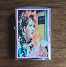 Vintage Chrome Lighter w/ Punk Cyndi Photo Graphic picture