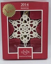 Lenox 2014 Snow Fantasies Snowflake Christmas Ornament picture