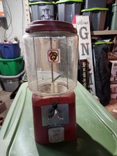 Vintage Acorn 25¢ All Purpose Vendor  Gumball Machine  picture