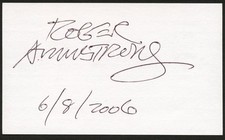 Roger Armstrong d2007 signed autograph 3x5 Artist Bugs Bunny & Flintstones R577 picture