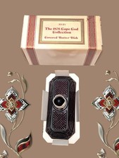 Vtg AVON Covered Butter Dish 1876 CAPE COD COLLECTION Ruby Red Glass With Box  picture