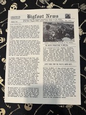 Bigfoot News 1974-75 Early Run #2-15 Peter Byrne 14 Issues Circulation 500 picture