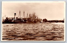 Ireland, Coleraine, Harbour, Ships, c1955, RPPC, Vintage Postcard picture