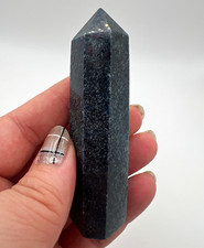 UV Reactive Ruby in Kyanite Tower – Polished Blue Crystal Point picture
