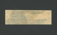 ALEXANDER BARROW (1801-1846) autograph cut | Senator Louisiana - signed picture