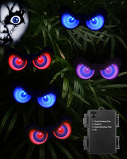 Halloween Decorations, Flashing Peeping Eyes, Spooky Animated LED Eyes, Dark ... picture