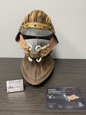 Clothears Costumes Lando Calrissian Skiff Guard Helmet Signed Plaque Star Wars picture