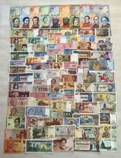 NEW Paper Money 100 Pieces Of  Different Banknotes UNC high quality ,All Genuine picture