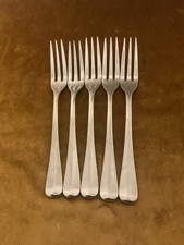 (5) Vtg Gorham COLONIAL TIPT Stainless DINNER FORKS Flatware Japan 18/8 picture