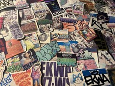100 Pack Graffiti Stickers by Ekwa One – Assorted Vinyl, Holographic, Drawn picture
