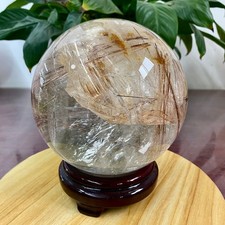 10.58LB white crystal transparent quartz crystal ball Reiki repair picture