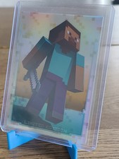 2021 Panini Minecraft Adventure Steve Limited Edition HOLO REFRACTOR RARE SSP picture