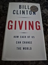 Giving President Bill Clinton Signed Autographed Hardcover Book First Edition picture