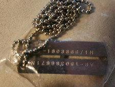 MIP- BAM BOX LIMITED EXCLUSIVE GHOST IN THE SHELL 1:1 METAL PROP REPLICA DOG TAG picture