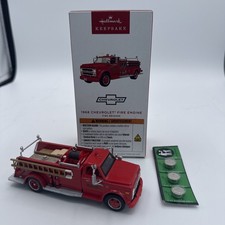Hallmark 2025 Fire Brigade #23 1968 CHEVROLET FIRE ENGINE Ornament ~ NMIB picture