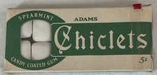 Vintage 1940’s-50’s ADAMS SPEARMINT CHICLETS Cello-Sealed New Old Stock RARE picture