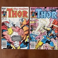 Thor #338, 339. 9.2/8.5. 2nd App-Origin Beta Ray Bill. Newsstand. C Pix, Notes. picture