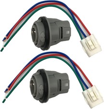 2Pcs Front Turn Signal Light Socket Connector Harness 3 Wire Honda Acura picture