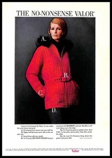 1966 Valor No-Nonsense Ski Wear Red Parka Vintage PRINT AD Winter Fashion picture