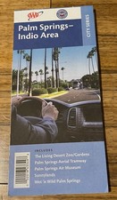 Map of Palm Springs, Indio, Palm Desert, Indian Wells, Rancho Mirage. NEW Paper picture