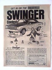 1969 Cragar Mags Wheels Rims Vintage Original Print Ad - Swinger Contest  picture