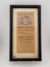 Rare Democratic Ticket President Grover Cleavland New Hampshire 1884 Election picture
